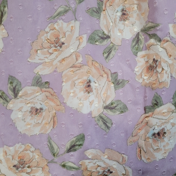 Sage the Label Women's Lavander Floral Cut-Out Midi Dress - Picture 7 of 10